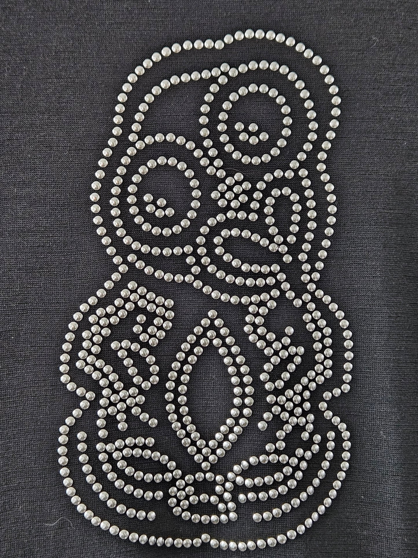 Workshop Black Embellished Tiki Wool Knit Top