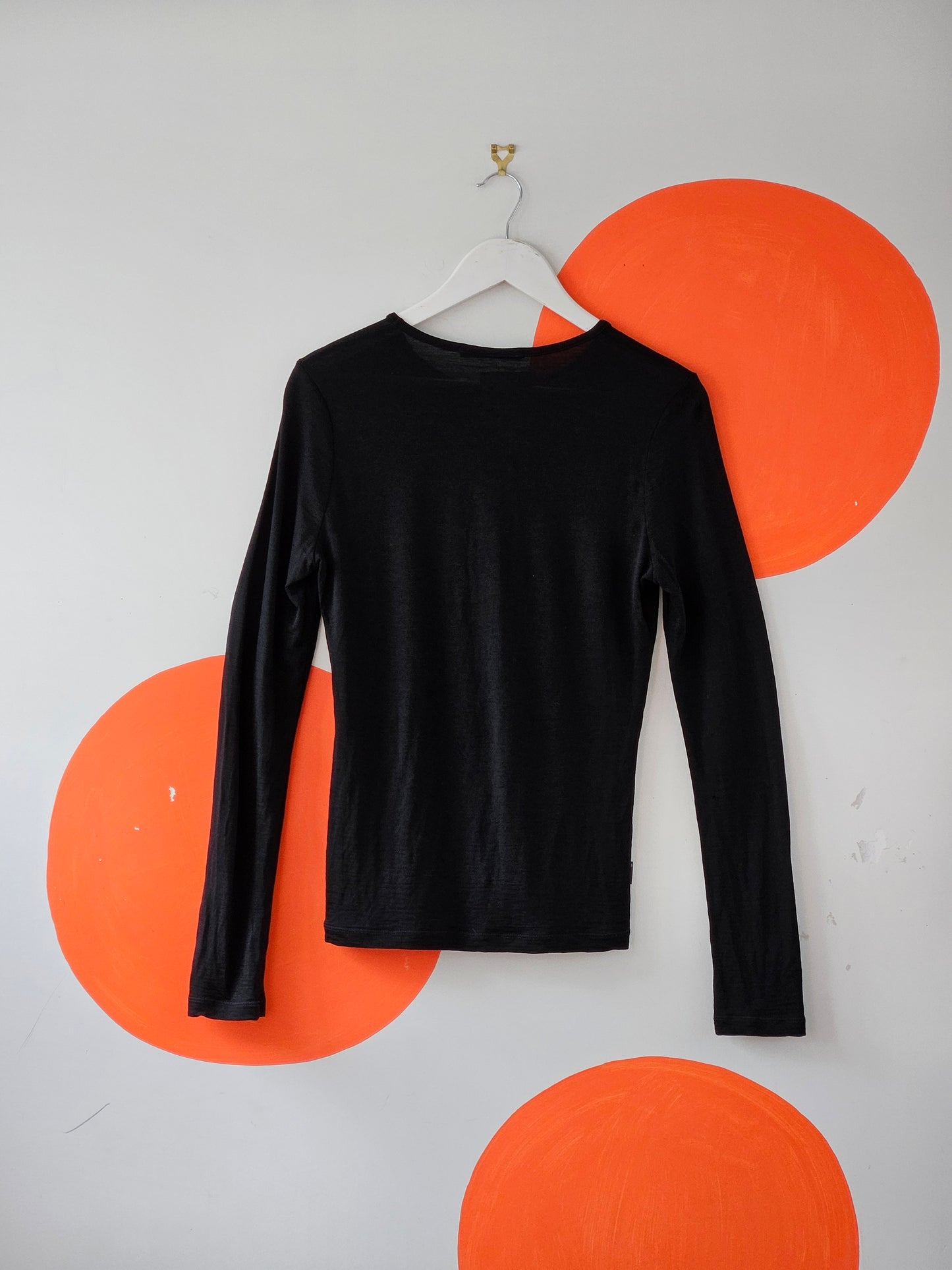 Workshop Black Embellished Tiki Wool Knit Top