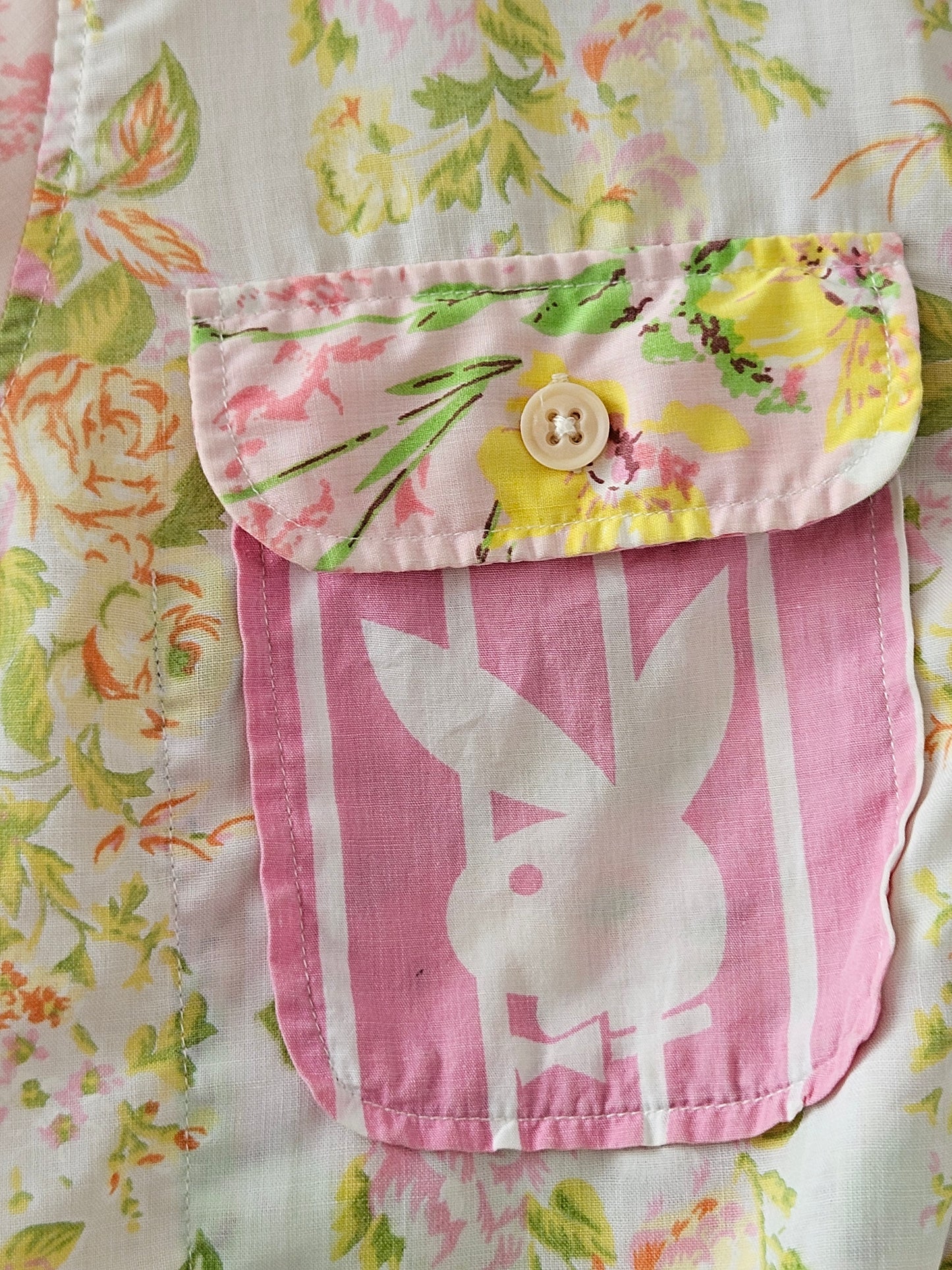 Lucky Dip One-of-a-Kind Multicolour Floral & Bunny Pattern Shirt