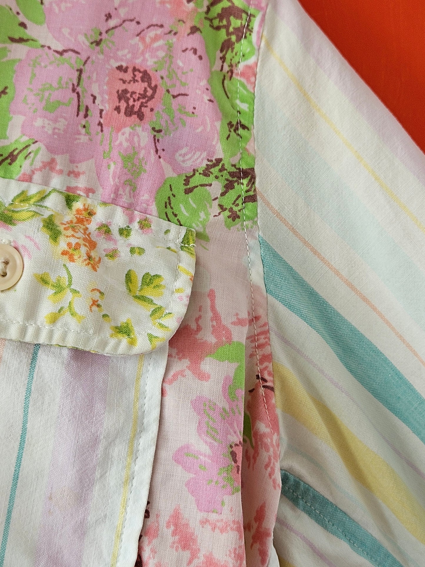 Lucky Dip One-of-a-Kind Multicolour Floral & Bunny Pattern Shirt