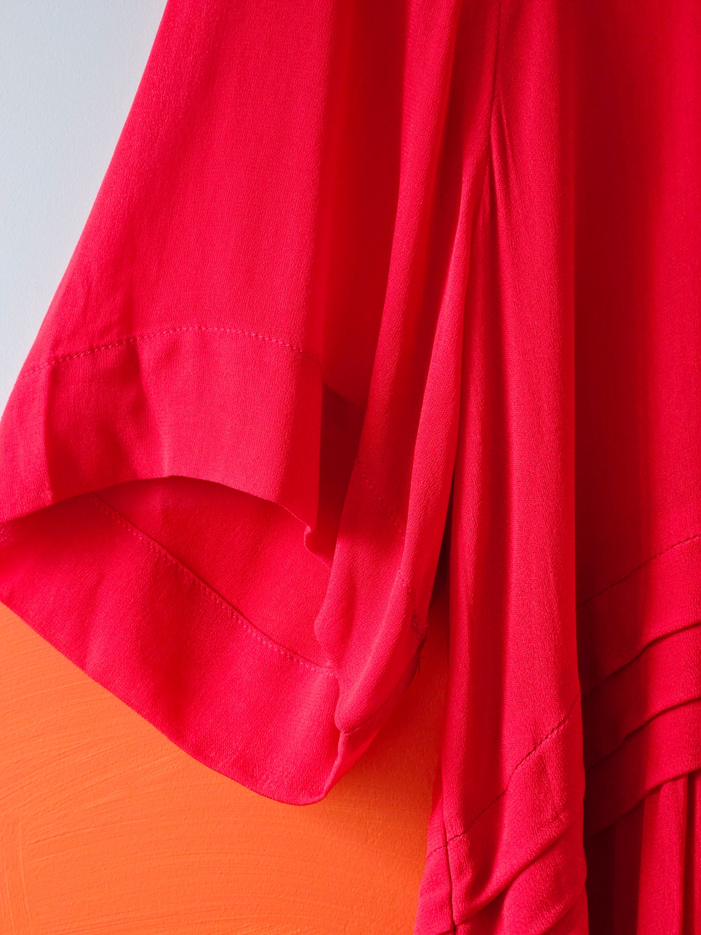 Curate Trelise Cooper 'Sheer Power' Red Flowy Blouse Top