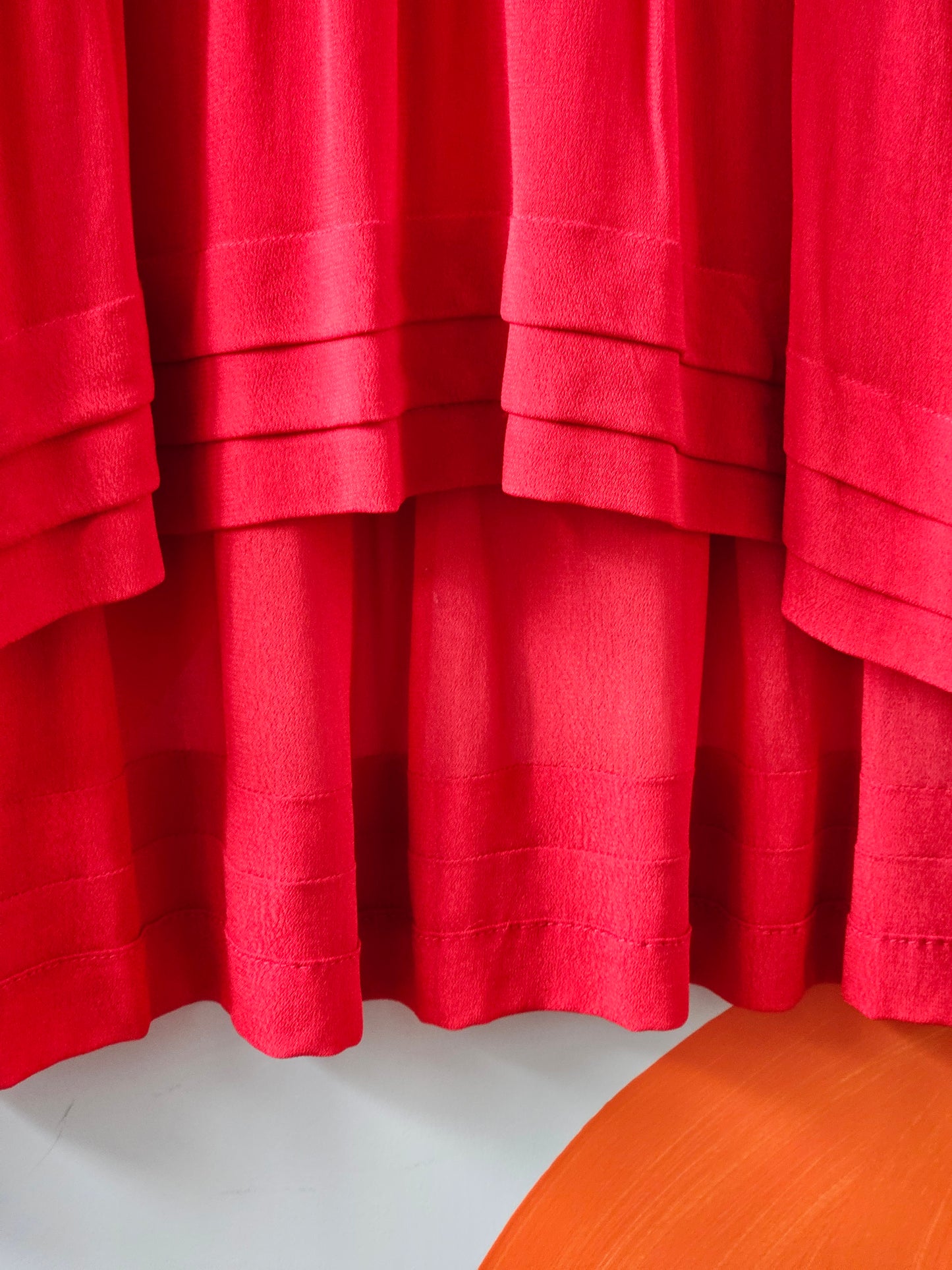 Curate Trelise Cooper 'Sheer Power' Red Flowy Blouse Top