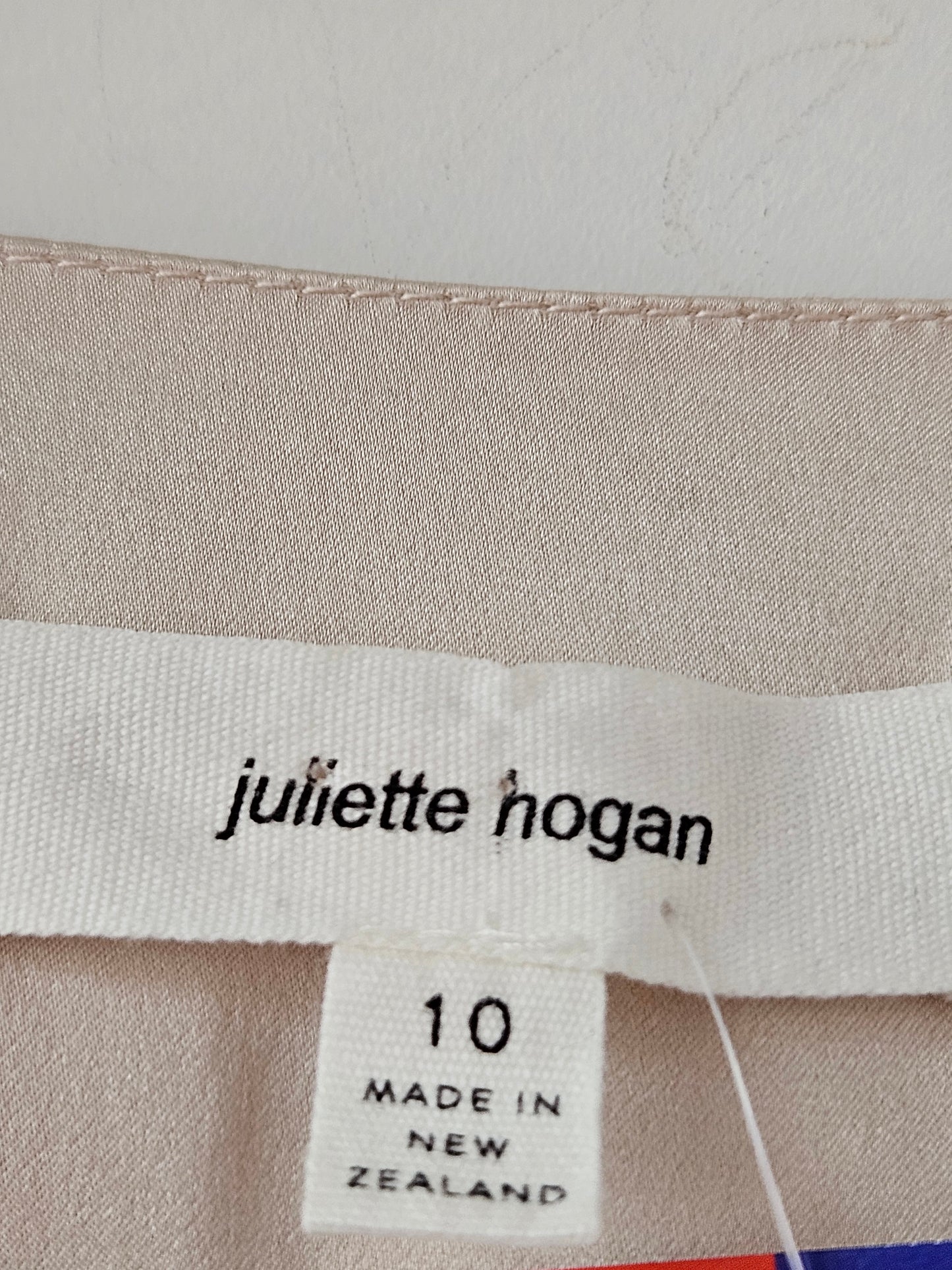 Juliette Hogan Cream Silk Wrap Blouse
