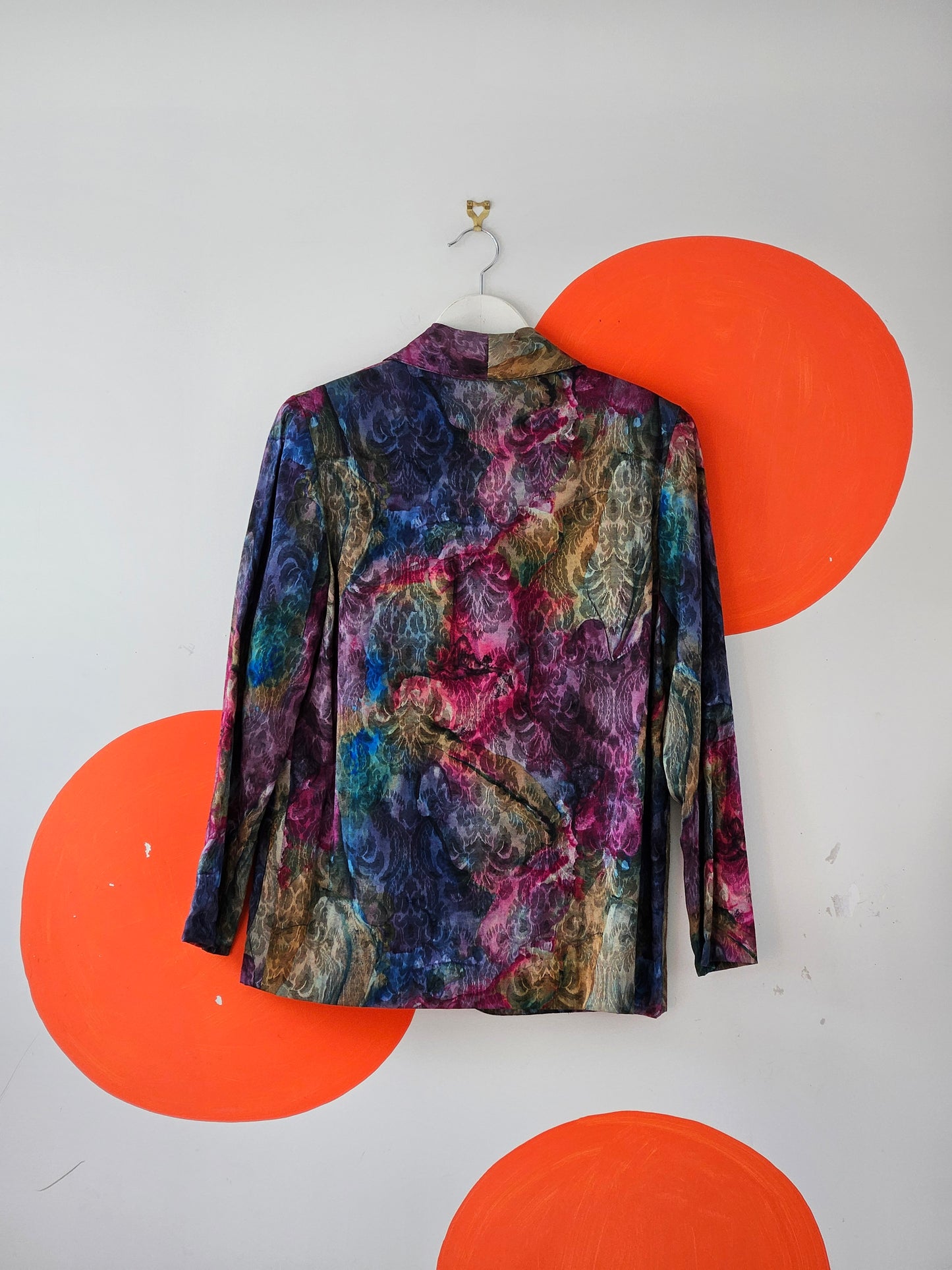 Creole Vintage Multicolour Satin Blazer