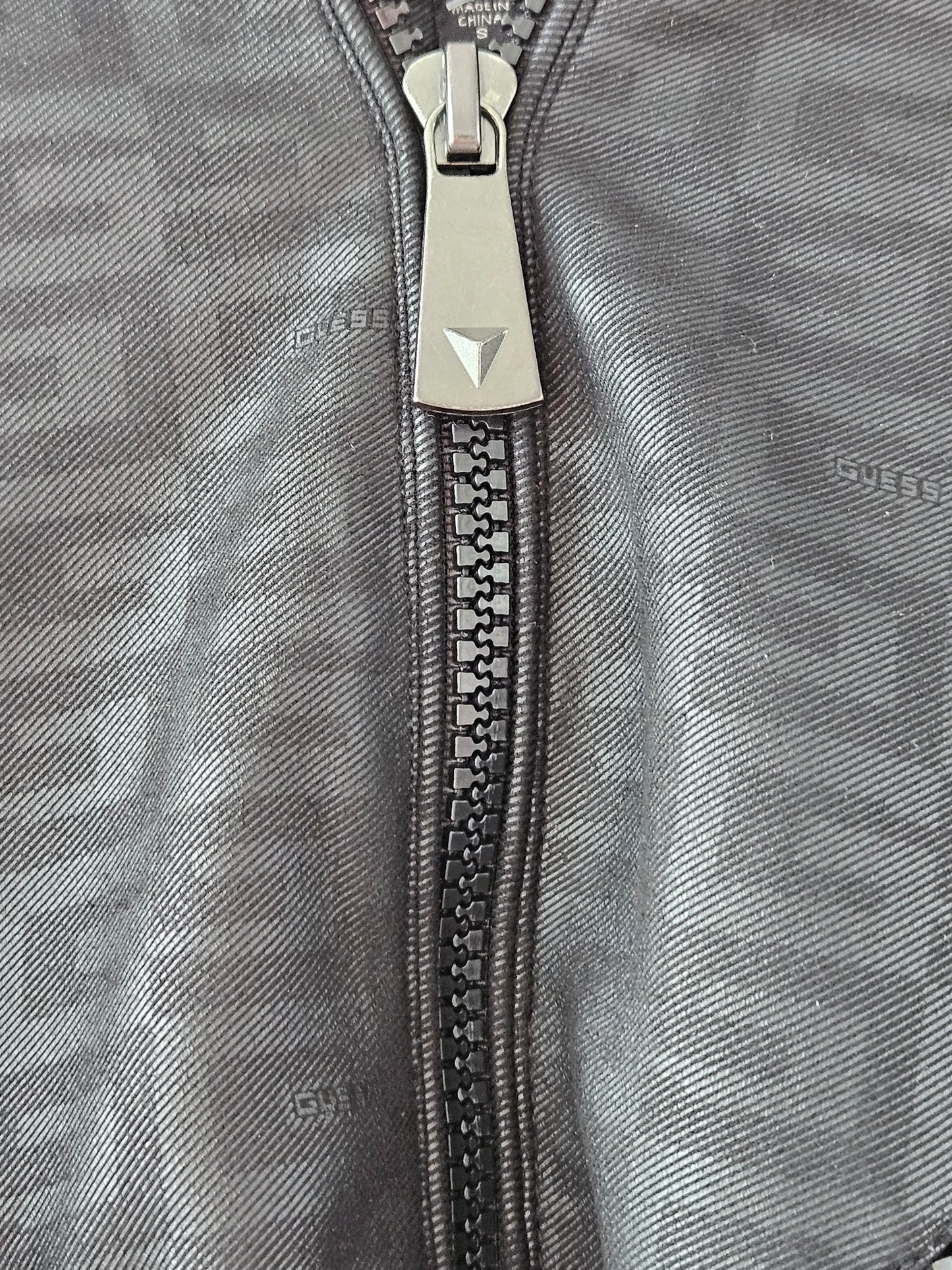 Guess Monogram Print Varsity Jacket
