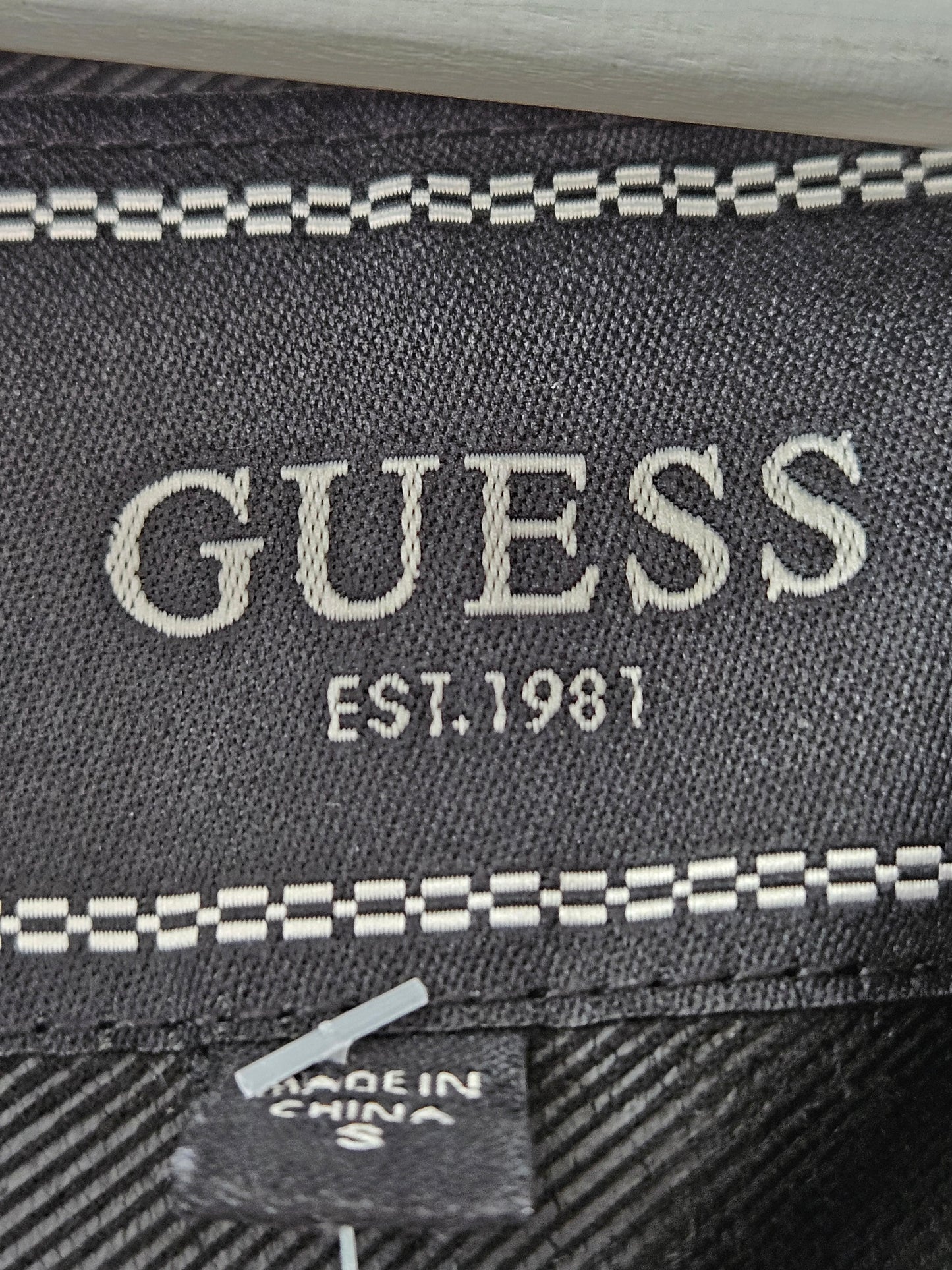 Guess Monogram Print Varsity Jacket