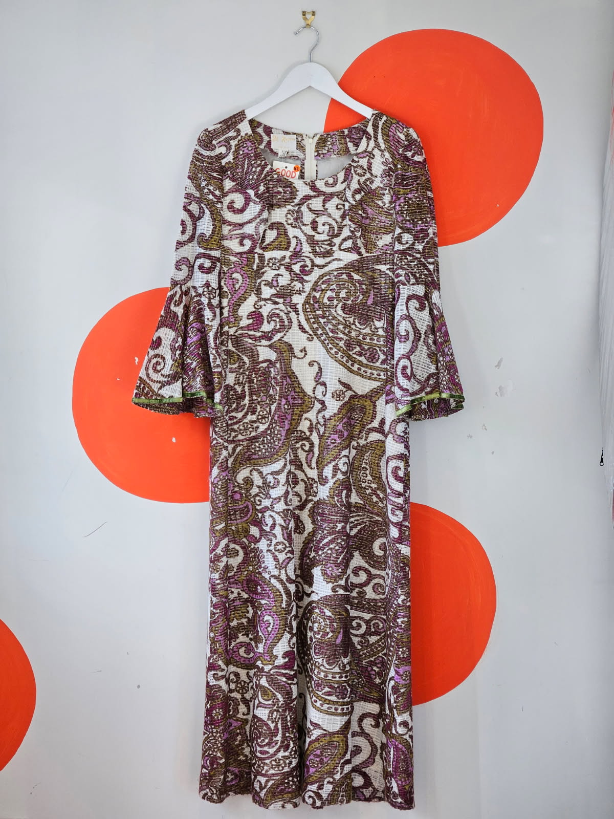Pat Rogers NZ Vintage Patterned Dress