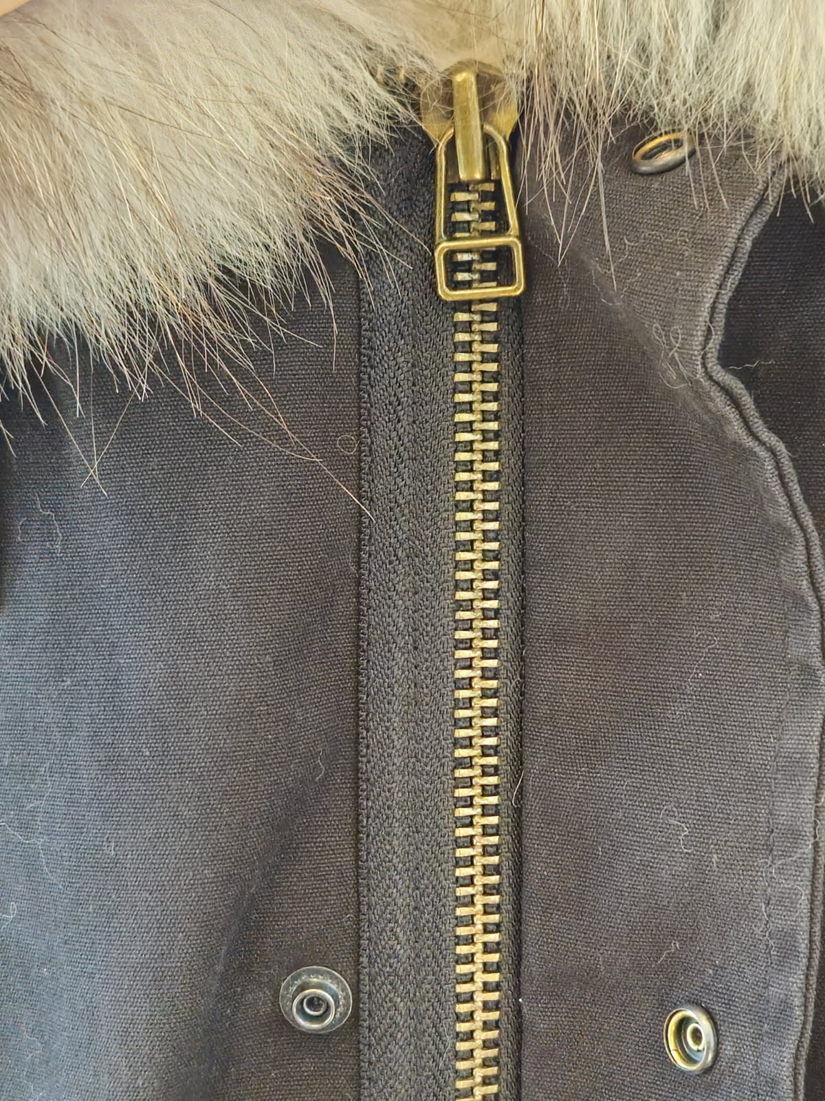 Mr & Mrs Italy Black Fur-Lined Parka
