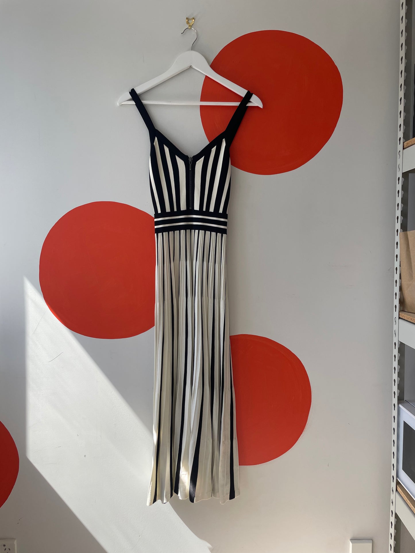 SASS & BIDE 'The Stand Still' Black-White Knit Dress Sz 6 NEW