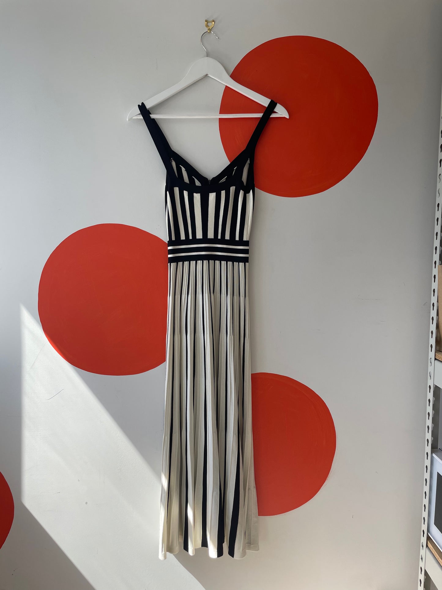 SASS & BIDE 'The Stand Still' Black-White Knit Dress Sz 6 NEW