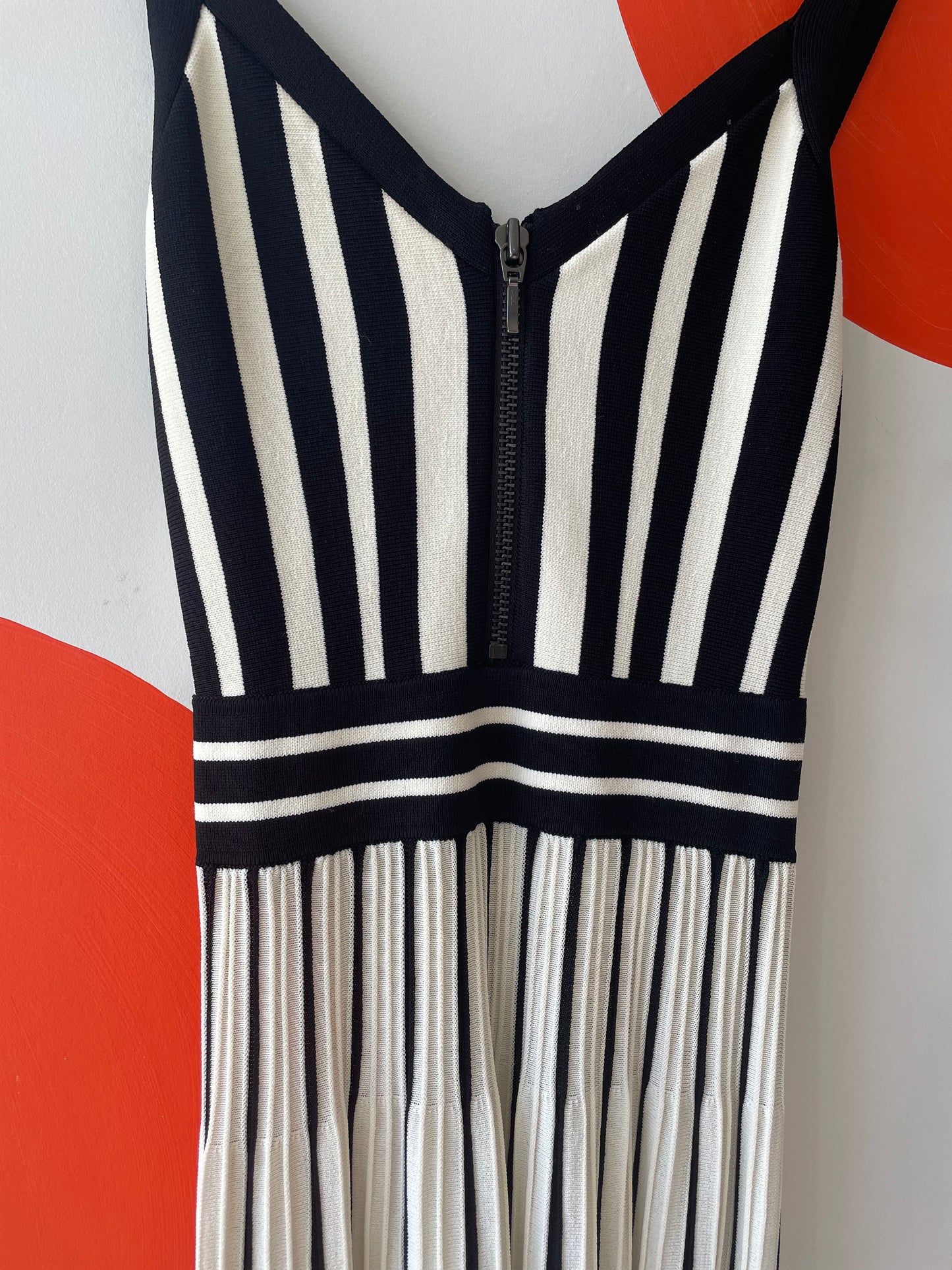 SASS & BIDE 'The Stand Still' Black-White Knit Dress Sz 6 NEW