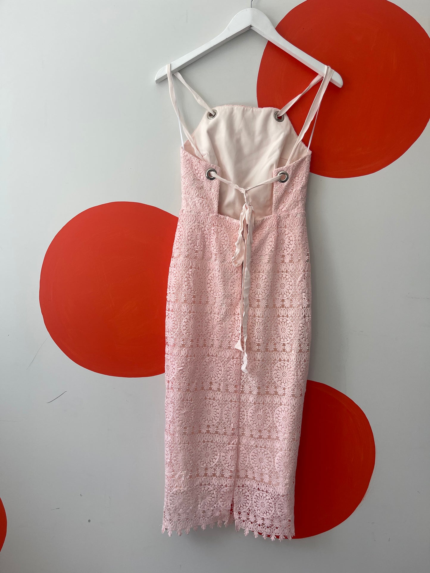 Rebecca Valance Pink Lace Dress | 6 / XS