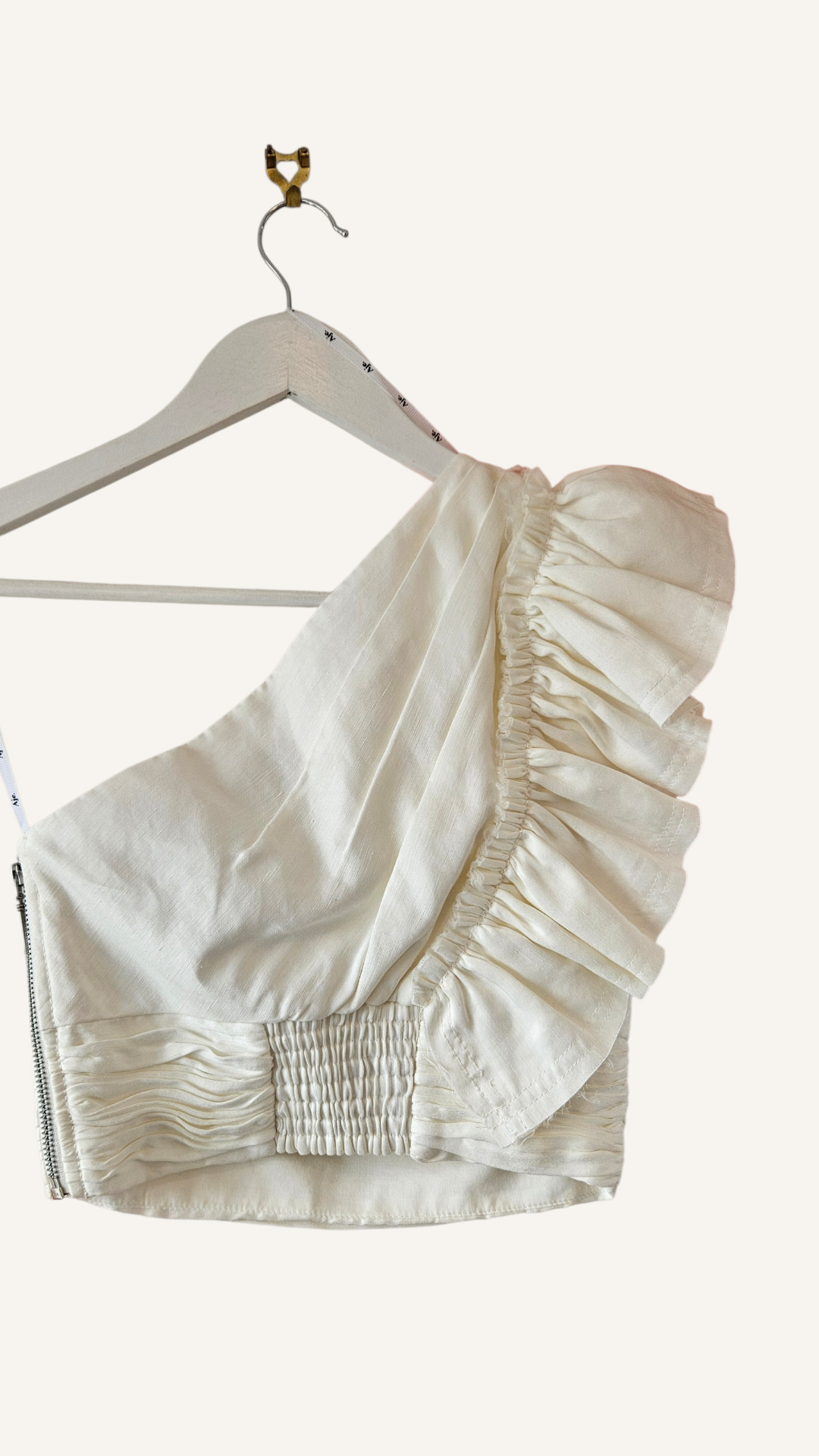 One Shoulder Frill Top