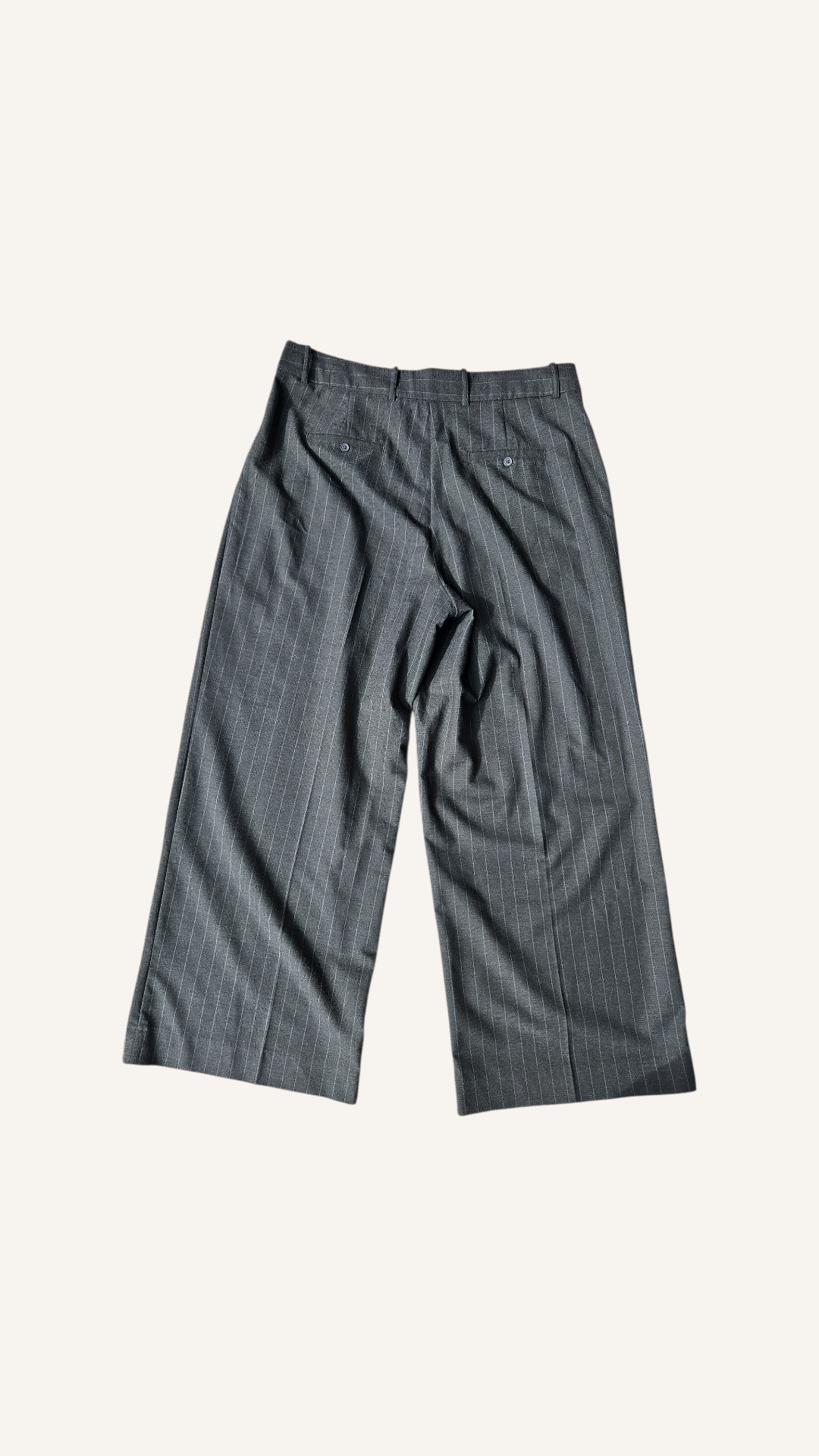 Wool Pinstripe Pants