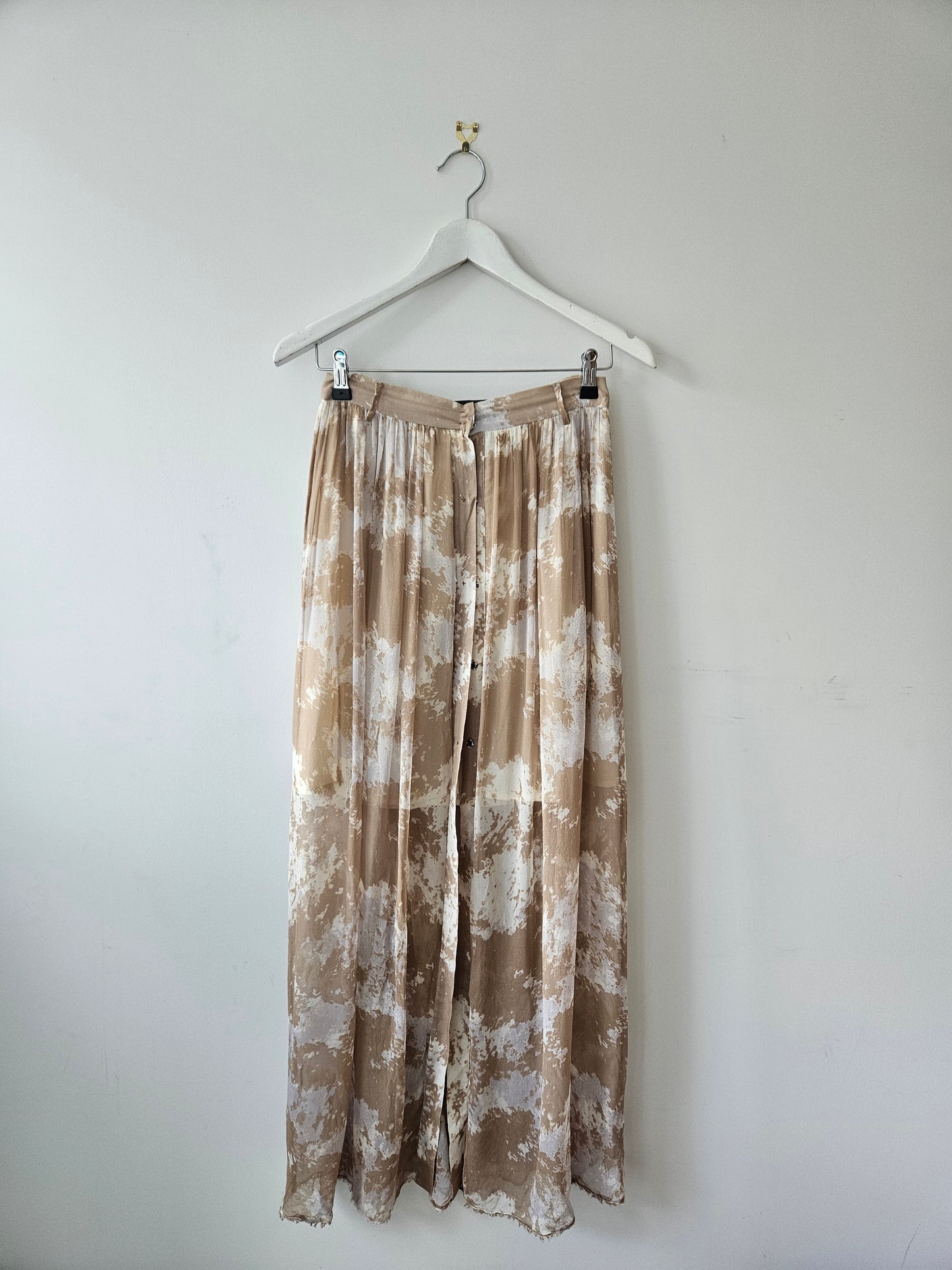 ANTIPODIUM Acid Wash Silk Skirt