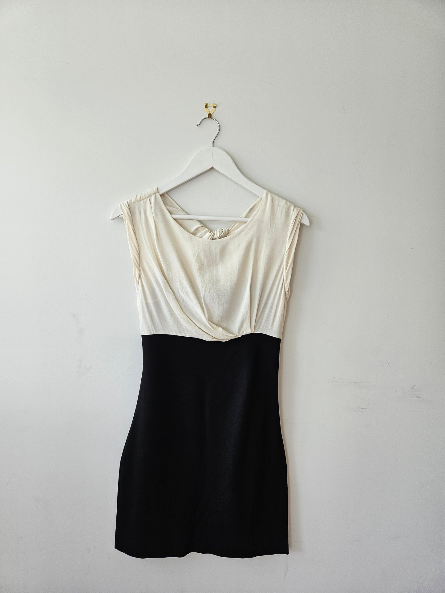 SANDRO Paris Black and White Mini Dress