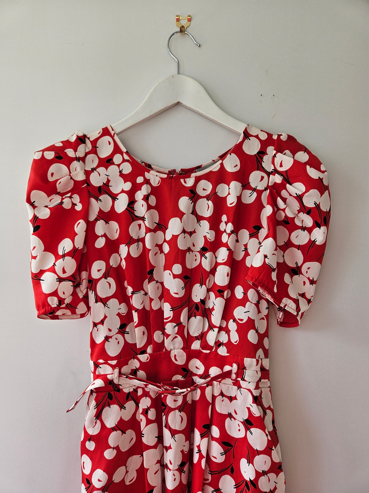 Hi There by KAREN WALKER Red Floral Summer Dress