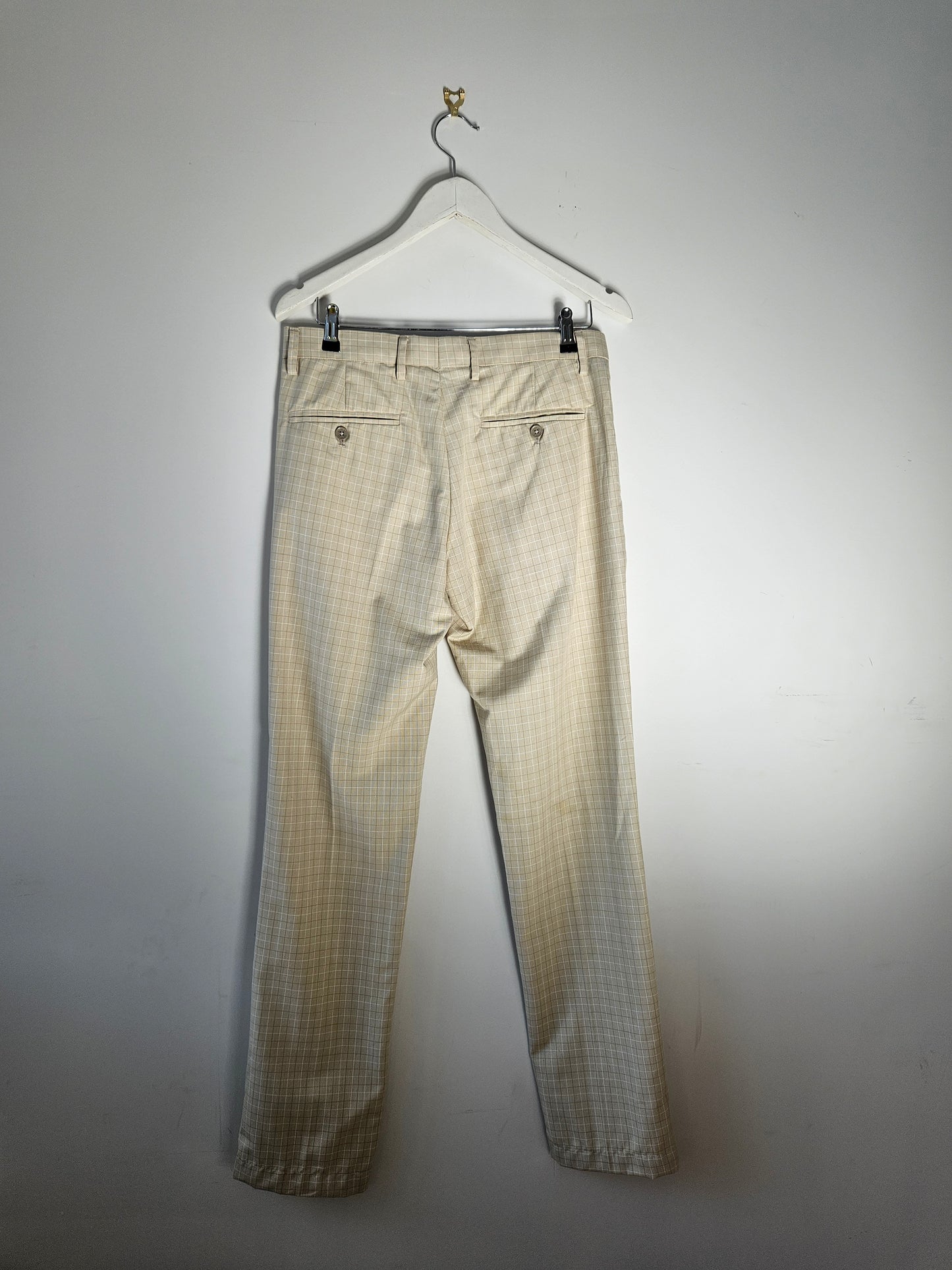 Plaid Beige Chinos