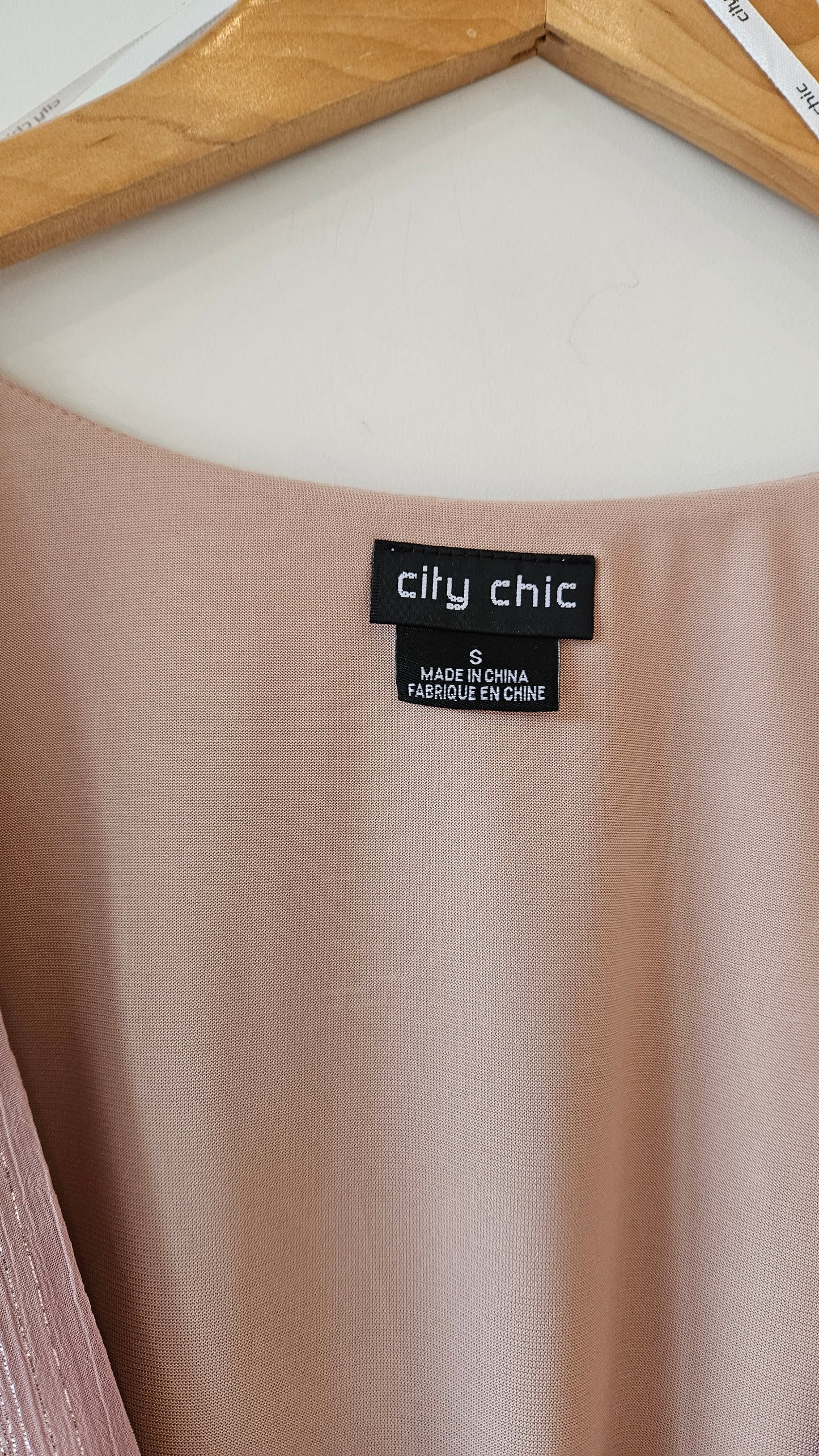 City Chic Dusty Pink Dress sz16