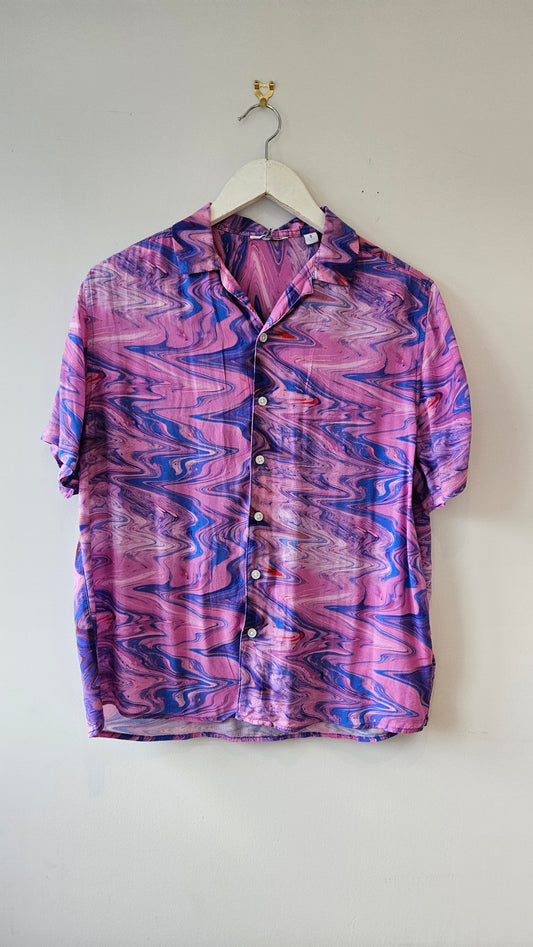COLLUSION Psychedelic Pink Shirt szXS