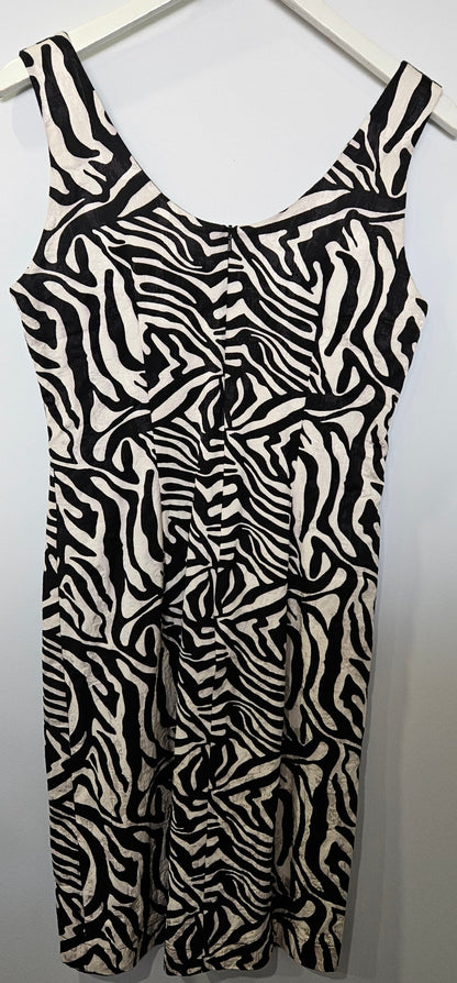 VINTAGE Zebra Print Summer Dress