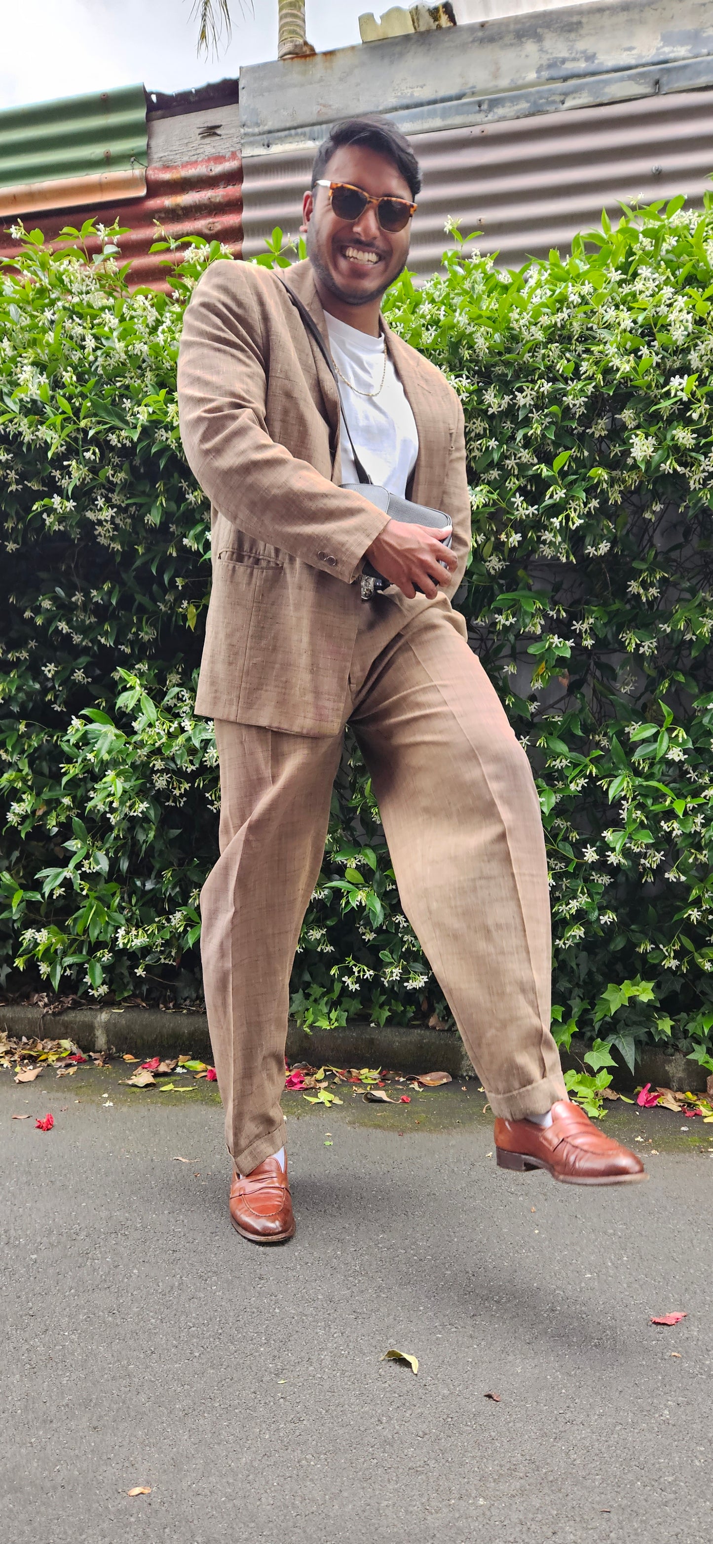 VINTAGE Brown Men's Suit