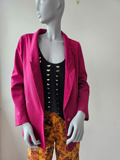 RETRO Fuchsia Blazer Sz 12