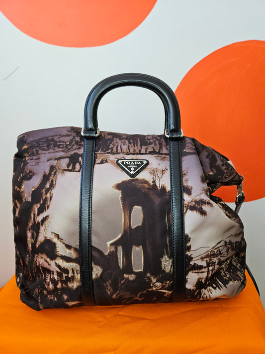 Prada Pre-Owned 2013-present Tessuto Stampato satchel