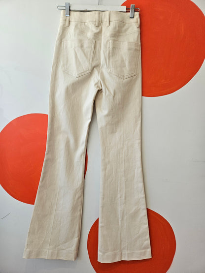 REISS Cream Flared Jeans W25 NEW