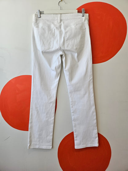 RALPH LAUREN White Straight Leg Jeans Sz 6