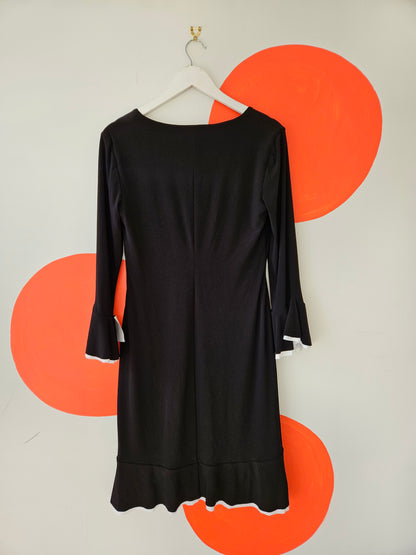 RALPH LAUREN Black Long Sleeve Office Dress Sz 8