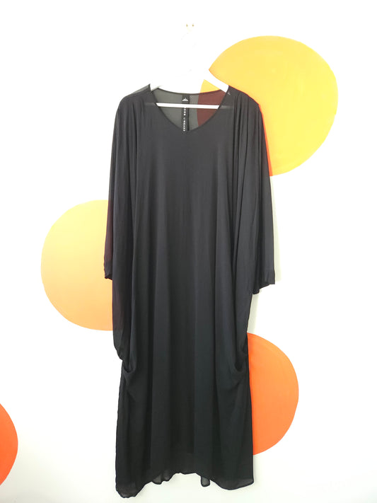 JASON LINGARD Sheer Black Long Oversized Dress Unisex Sz 12/M