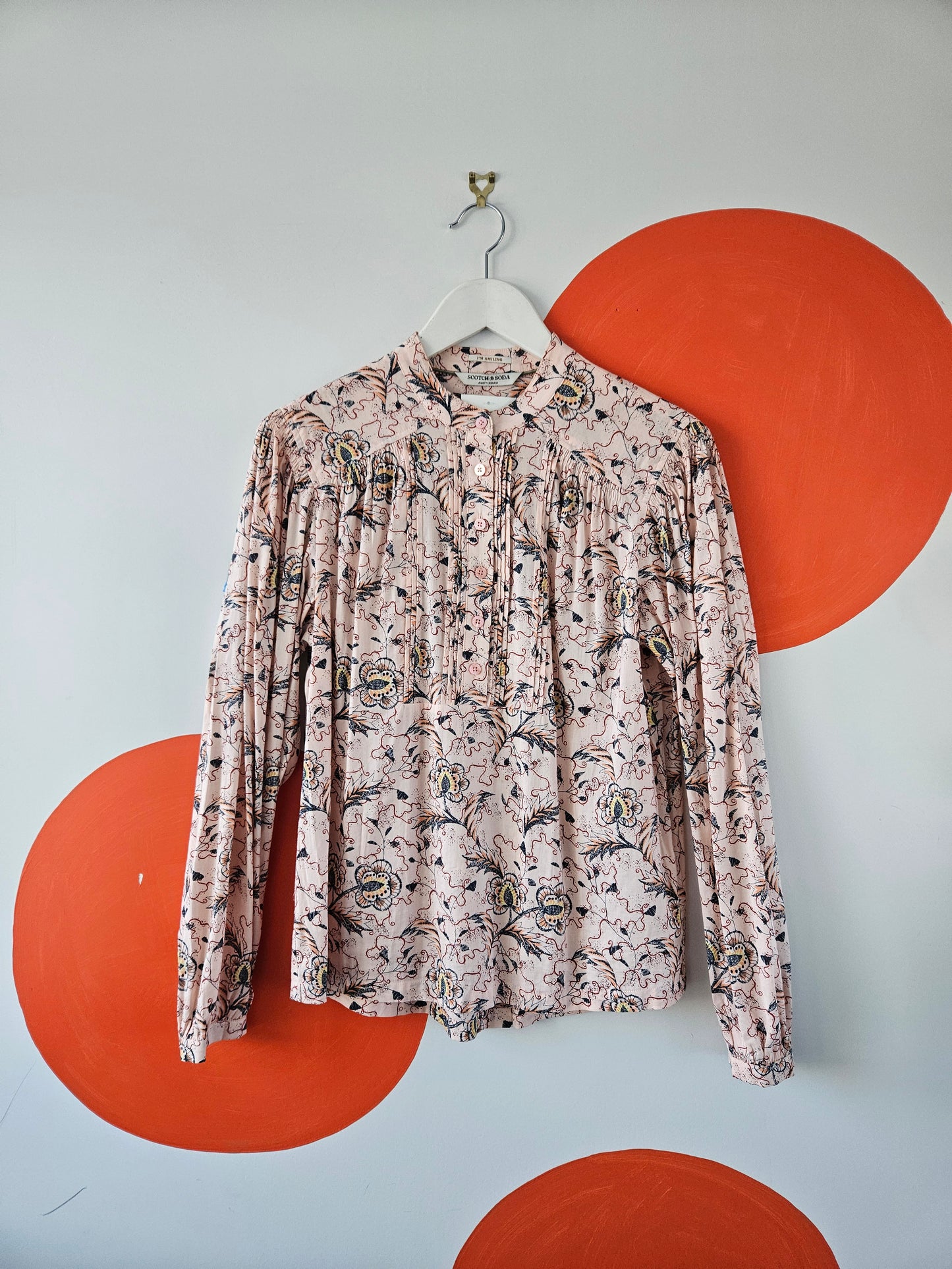 SCOTCH & SODA Pink Pattern Blouse - SIZE 8