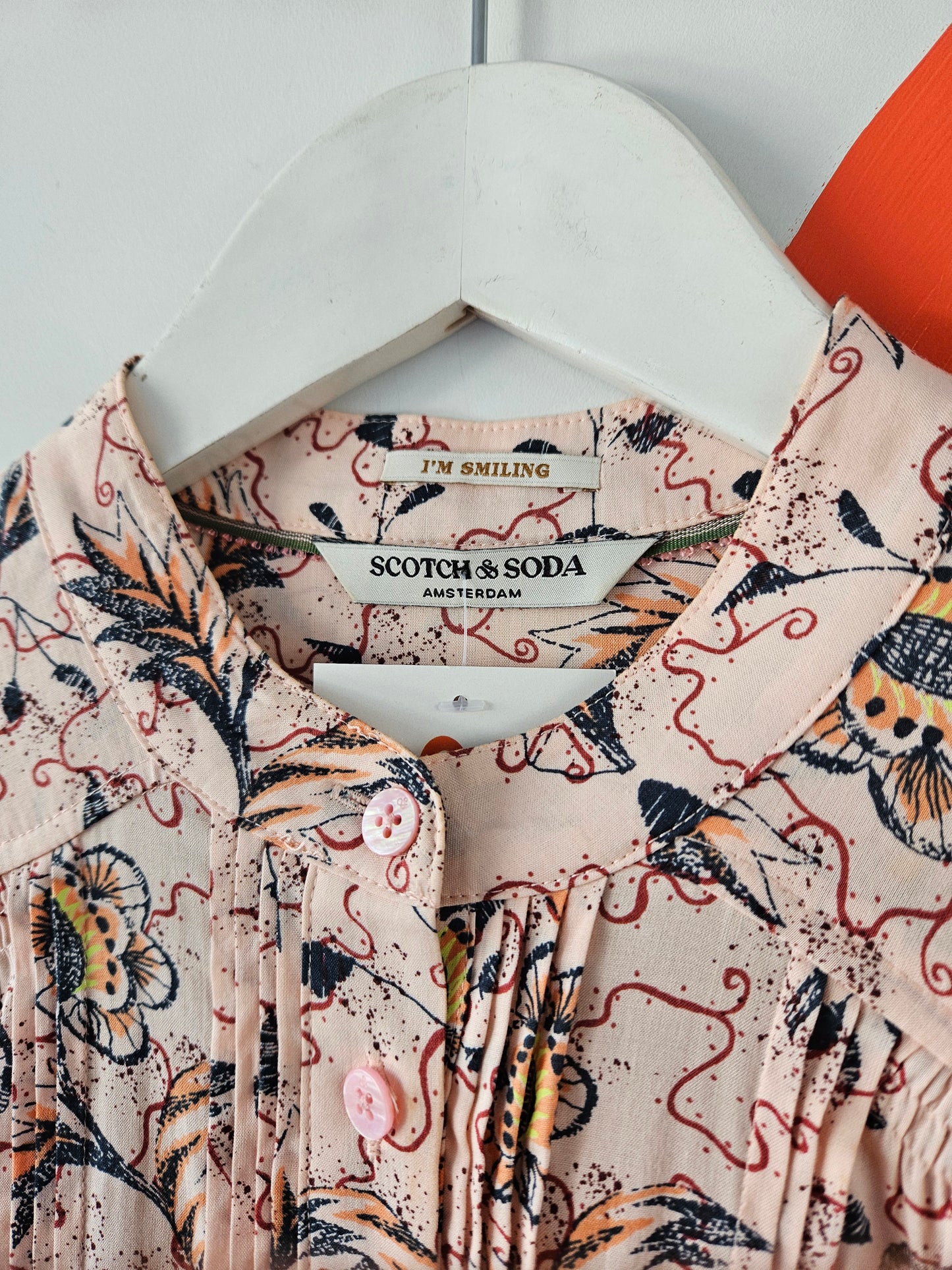 SCOTCH & SODA Pink Pattern Blouse - SIZE 8
