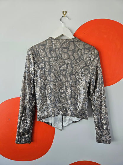 ANDREA MOORE Sequin Blazer - SIZE 8