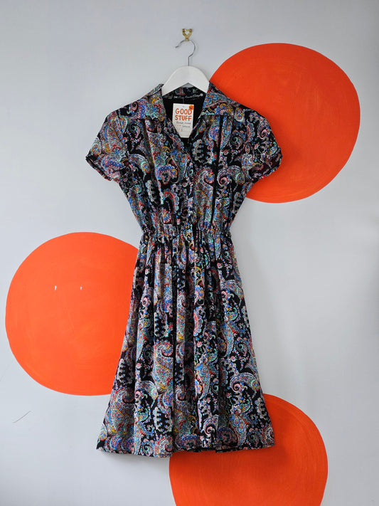 Smoove Recycled Vintage Paisley Patterned Dress | S