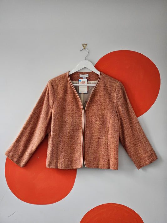 ANNE MARDELL Tweed Blazer - SIZE 16