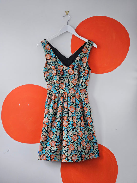 Juliette Hogan Floral Cross-Stitch Dress