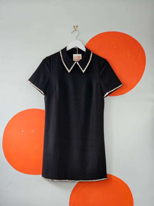 VICTORIA BECKHAM Short Black Dress - SIZE 12