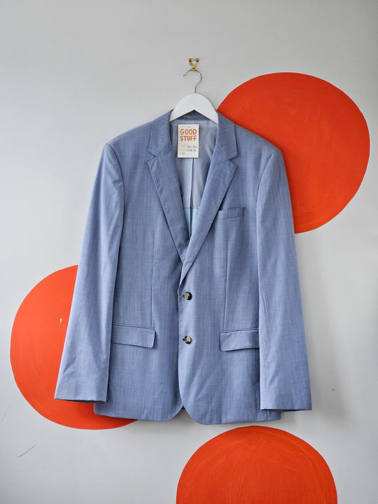 HUGO BOSS Blue Pin-Stripe Blazer - SIZE 42R