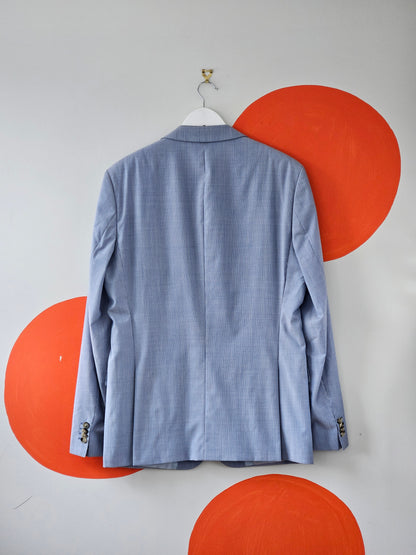 HUGO BOSS Blue Pin-Stripe Blazer - SIZE 42R