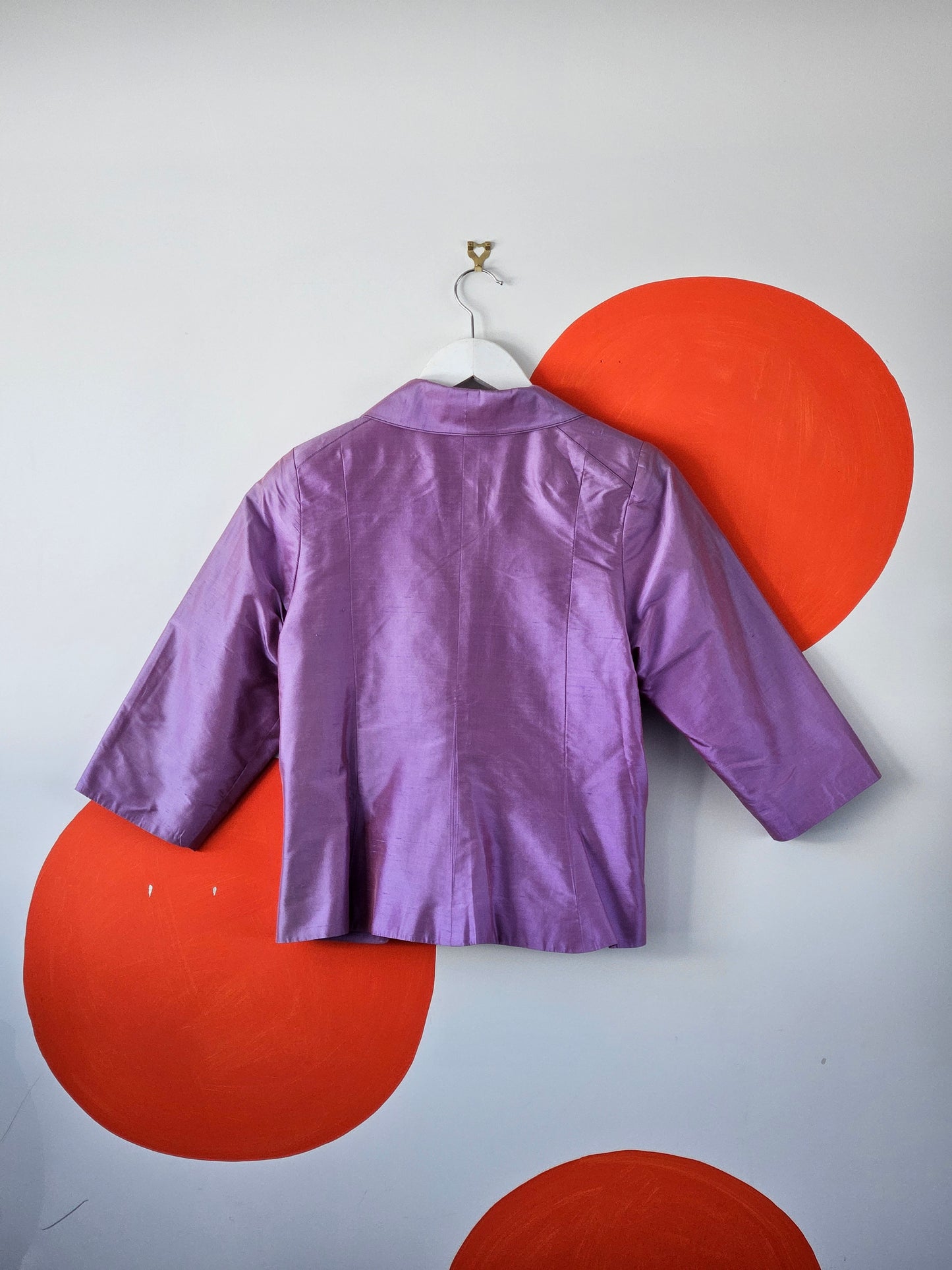 KEVIN MOORE Lavender Silk Blazer - SIZE 14