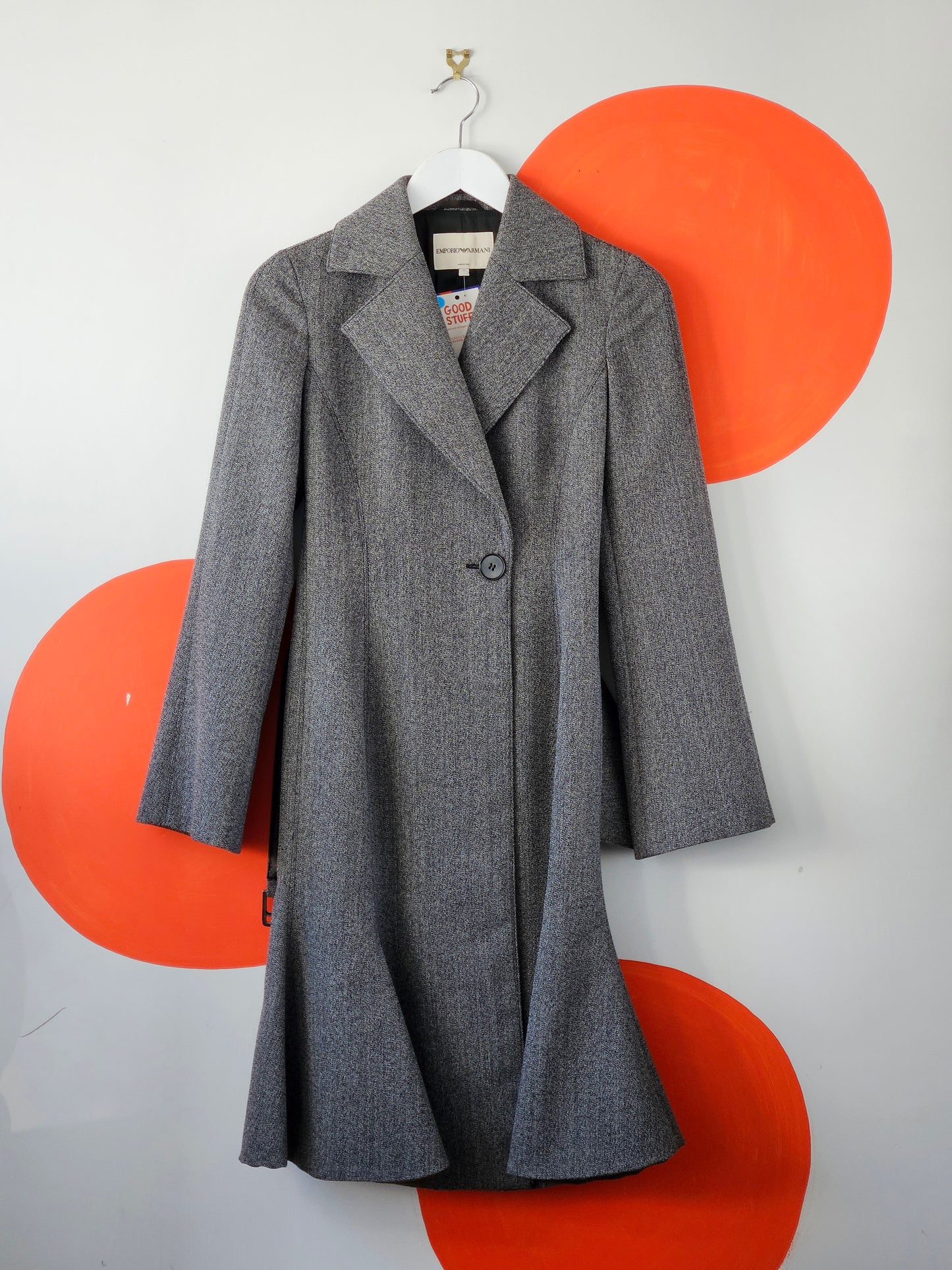 EMPORIO ARMANI Wool Blend Coat - SIZE 6