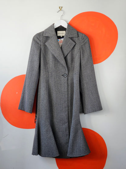 EMPORIO ARMANI Wool Blend Coat - SIZE 6