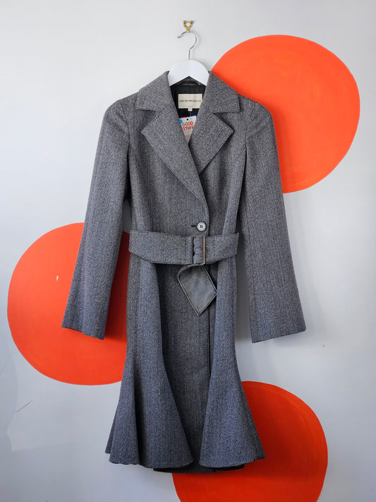 EMPORIO ARMANI Wool Blend Coat - SIZE 6
