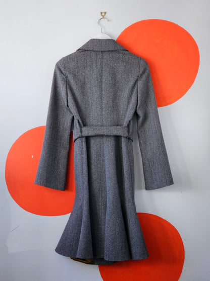 EMPORIO ARMANI Wool Blend Coat - SIZE 6