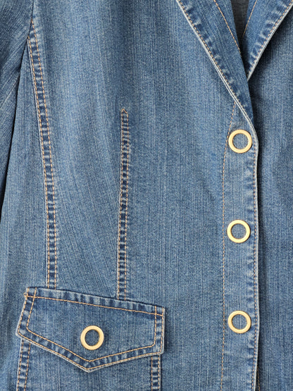 BASLER Denim-Style Blazer - SIZE 16