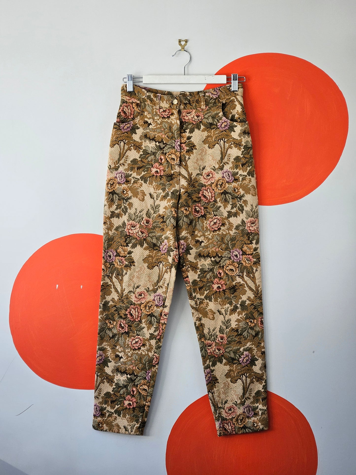 SEBASTIAN Floral Tapestry Pants - SIZE 6