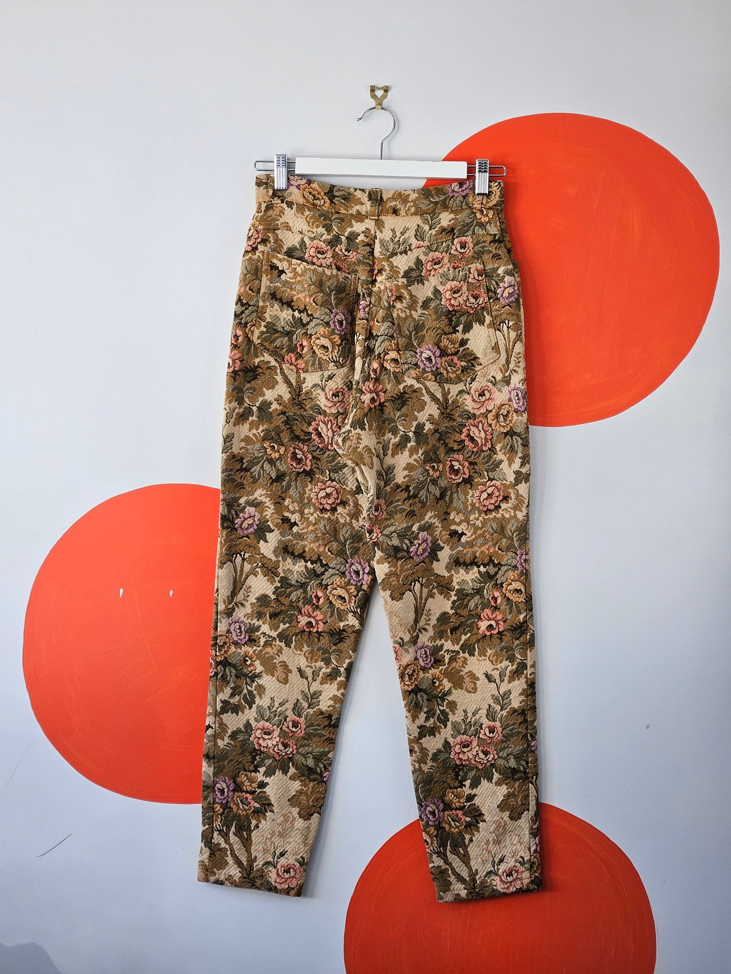 SEBASTIAN Floral Tapestry Pants - SIZE 6