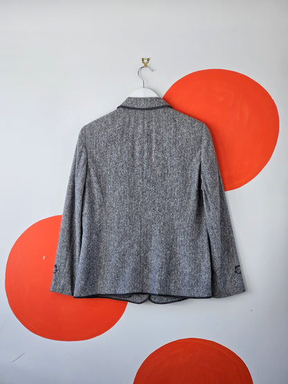 BASLER Wool & Silk Blazer - SIZE 14